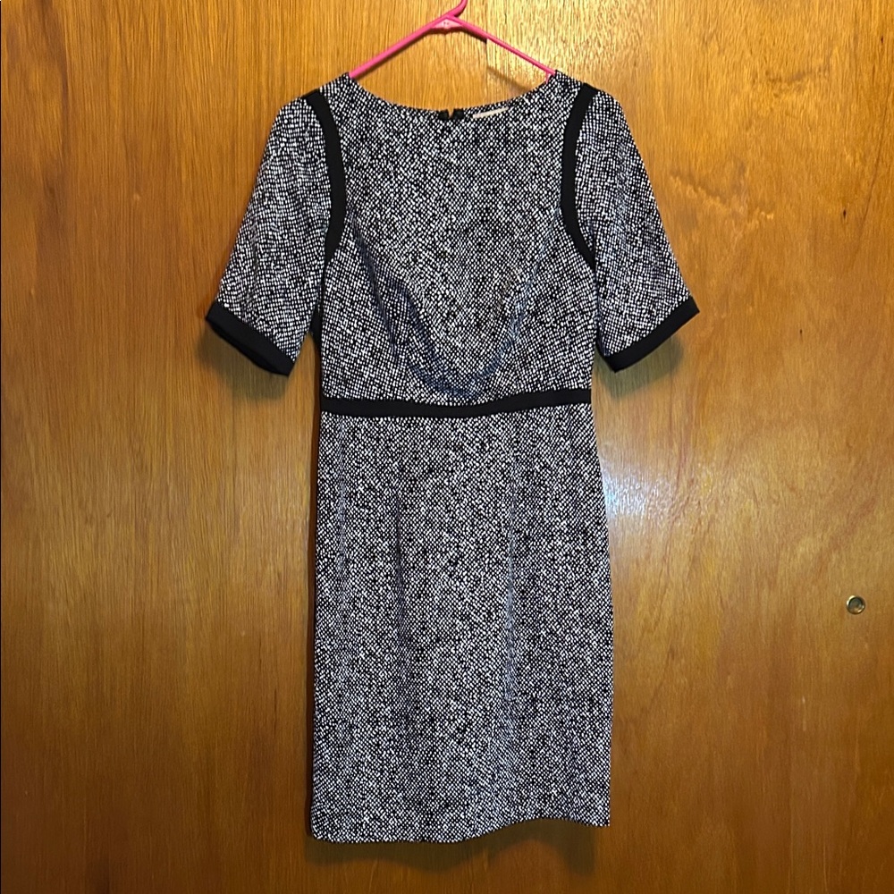 The Limited Black and White Midi Dress